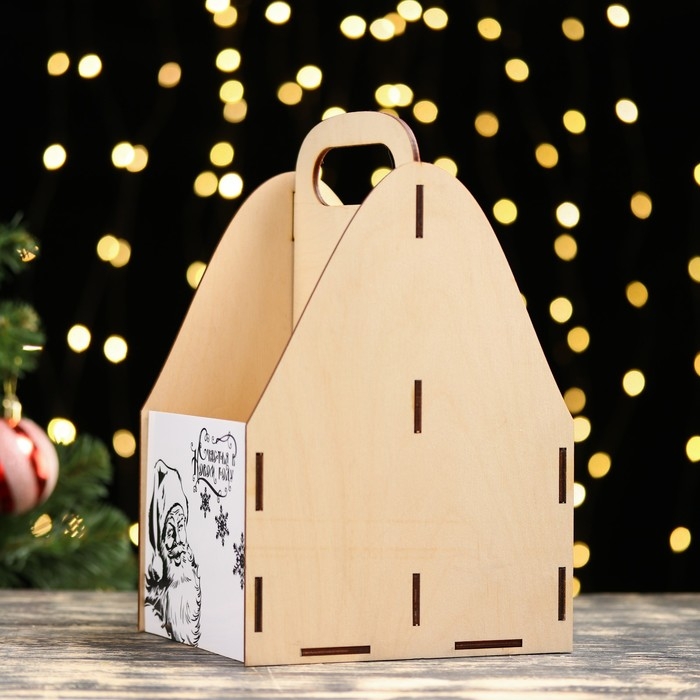 Ящик под пиво  Ящик под пиво "Счастья в Новом Году!" Дед Мороз