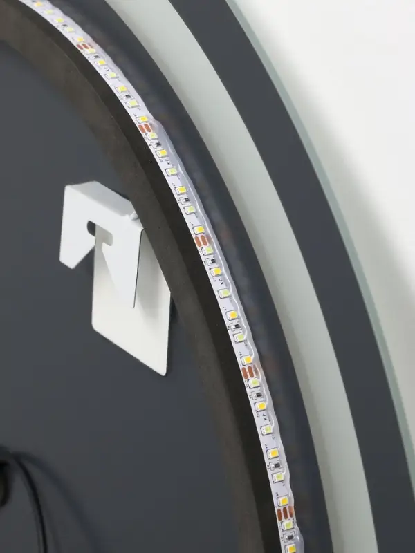 Зеркало с подсветкой 60х60 см, сенсорная кнопка Зеркало с подсветкой 60х60 см, сенсорная кнопка