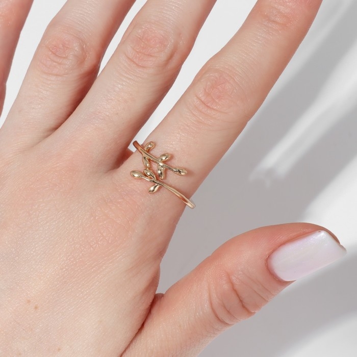 Кольцо «Ветви» тренд, цвет золото, безразмерное