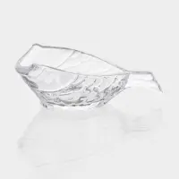 Икорница стеклянная "Рыба" 16,6х7,5х9,5 см, прозрачная
