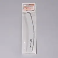 Пилка для ногтей, бумеранг, 180/200 грит, 18 см, серая