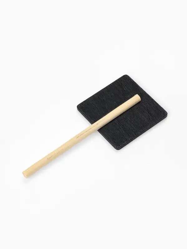 Ценник меловой на ножке &laquo;Прямоугольник&raquo;, 10 шт. 8&times;3.5 см, чёрный