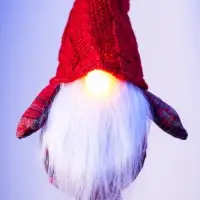 Фигура светодиодная &laquo;Гном в красном&raquo; 55 см, 1 LED, свечение тёплое белое