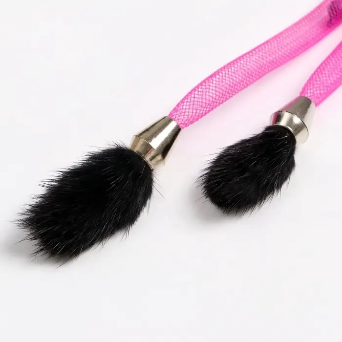 Дразнилка - удочка &laquo;Норка на трубочке&raquo;, на деревянной палочке, цвет МИКС