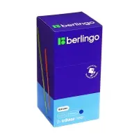 Ручка шариковая Berlingo Tribase Neon, стержень синий 0.7, корпус МИКС