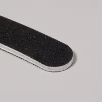 Пилка для ногтей, бумеранг, 100/180 грит, 18 см, чёрная Пилка для ногтей, бумеранг, 100/180 грит, 18 см, чёрная