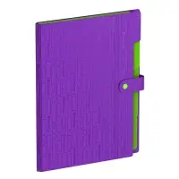 Папка А4, 5 отделений, Your Way, 600 мкм, на кнопке, фиолетовая