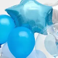 Набор воздушных шаров &laquo;Нежный голубой&raquo;, фольга и латекс, 51 штука