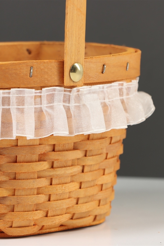 Корзина плетёная, 16×13×11 см, ручка h=11 см, ива, натуральный цвет