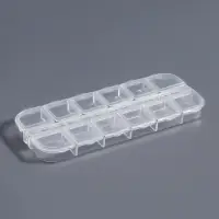 Органайзер для хранения мелочей, 12 ячеек, 13&times;5.3&times;1.3 см, прозрачный