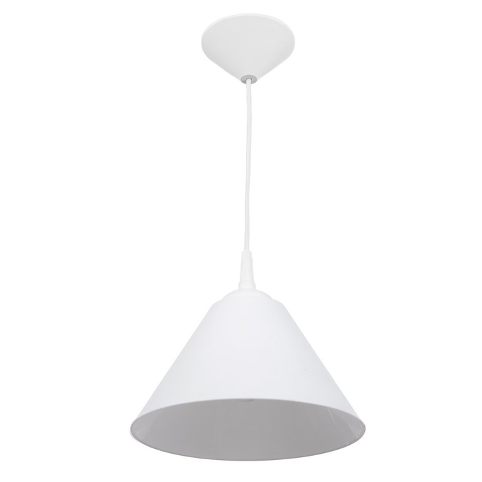 Подвес Подвес "Конус" 1х15Вт Е27 МОДЕЛЬ: BR 00267 белый 25х25х15см