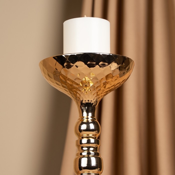 Подсвечник металл на 1 свечу «Ричард» цвет золото 12.5 х 12.5 х 44 см Подсвечник металл на 1 свечу «Ричард» цвет золото 12.5 х 12.5 х 44 см