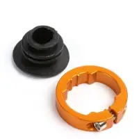 Грипсы, 130 мм, lock on, чёрно-золотистые