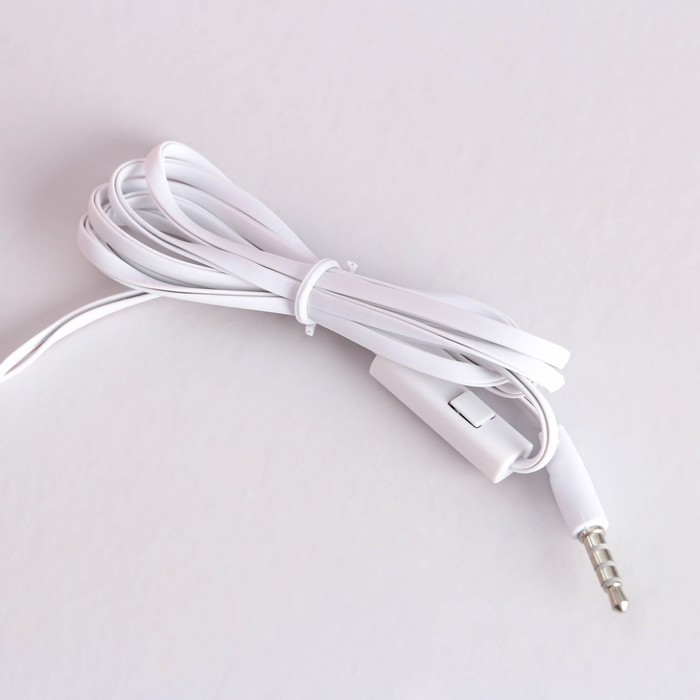 Новогодние наушники, накладные «Happy year», с микрофоном