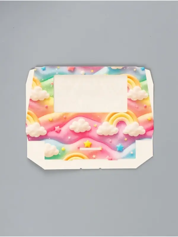 Коробка подарочная складная &laquo;Радуга&raquo;, 20&times;12&times;4 см, с окном