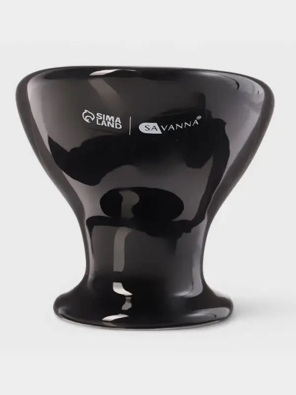Мыльница SAVANNA Essence, керамика, чёрная