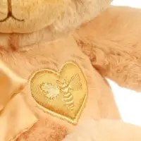 Мягкая игрушка "Медведь Глэм, с бантом", цвет карамельный, 25 см МГлэм/25/54-1