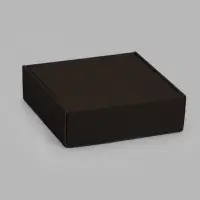 Коробка самосборная, черная, 24 х 24 х 7,5 см