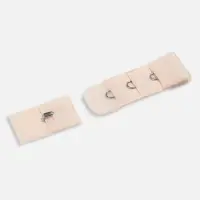 Застёжка для бюстгальтера, 3 ряда 1 крючок, 10 шт., бежевая