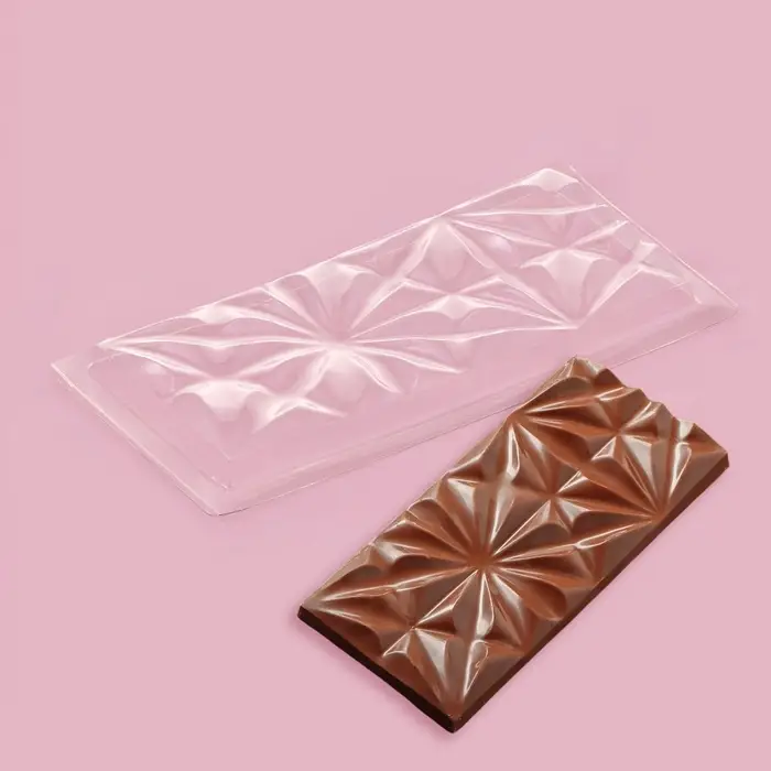 Форма для шоколада «Цветок», пластик, 20,5×10,5×1,5 см, прозрачная Форма для шоколада «Цветок», пластик, 20,5×10,5×1,5 см, прозрачная