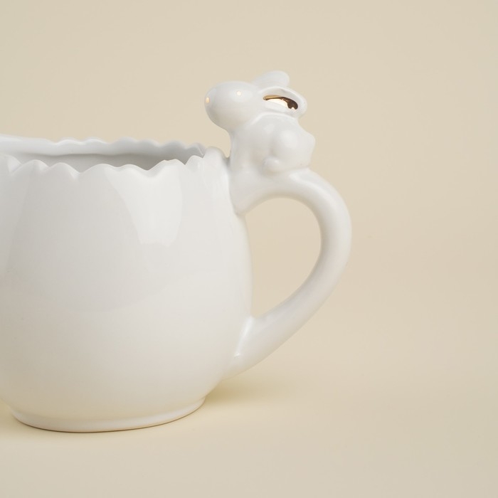 Молочник керамический SL Home «Лесные кролики», 450 мл, 15×10 см, цвет белый Молочник керамический SL Home «Лесные кролики», 450 мл, 15×10 см, цвет белый