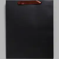 Пакет подарочный ламинированный &laquo;Чёрный&raquo;, M 26&times;32&times;12 см