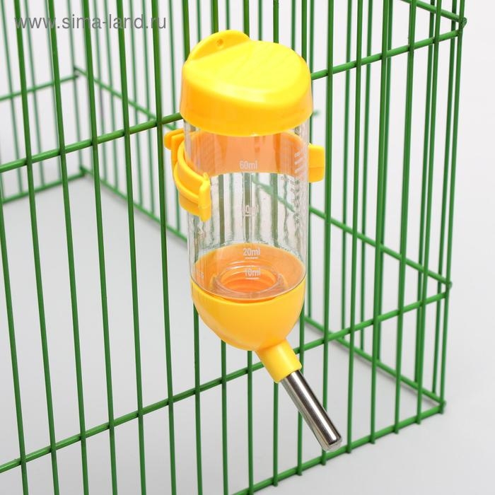 Комплекс для грызунов с кормушкой и поилкой 80 мл, микс цветов Комплекс для грызунов с кормушкой и поилкой 80 мл, микс цветов