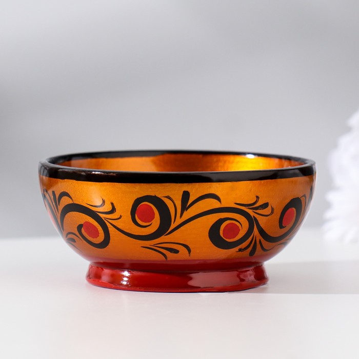 Розетка, 10×4 см, хохлома Розетка, 10×4 см, хохлома