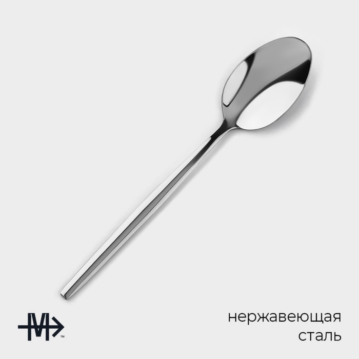 Набор чайных ложек из нержавеющей стали Magistro «Блинк», длина 14,5 см, 6 шт, цвет серебряный Набор чайных ложек из нержавеющей стали Magistro «Блинк», длина 14,5 см, 6 шт, цвет серебряный