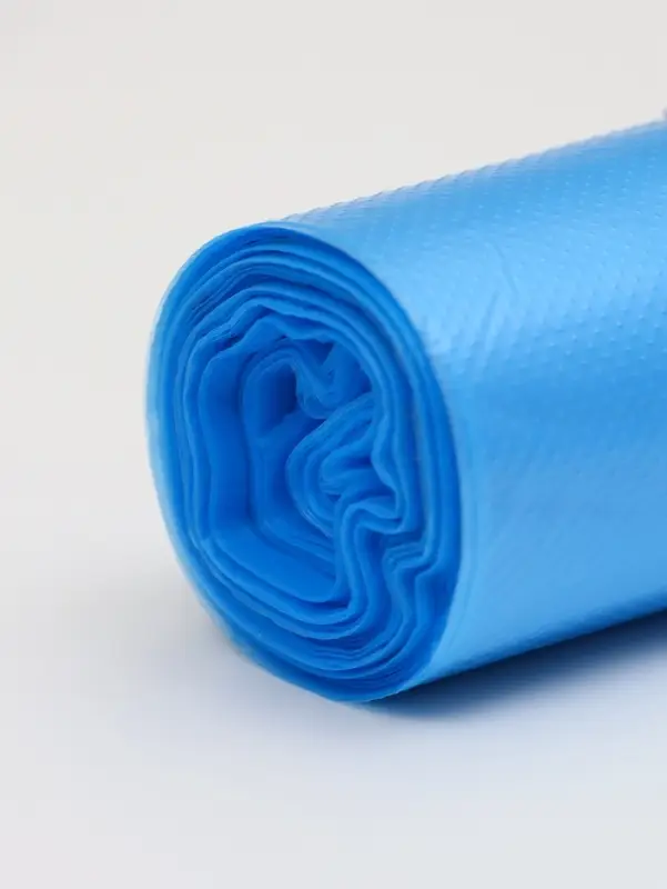 Мешки для мусора 60 л, ПНД, 20 мкм, 20 шт. в рулоне, синие