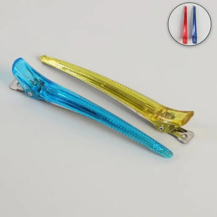 Зажимы для волос, набор - 2 шт., 11.5(±1) см, МИКС