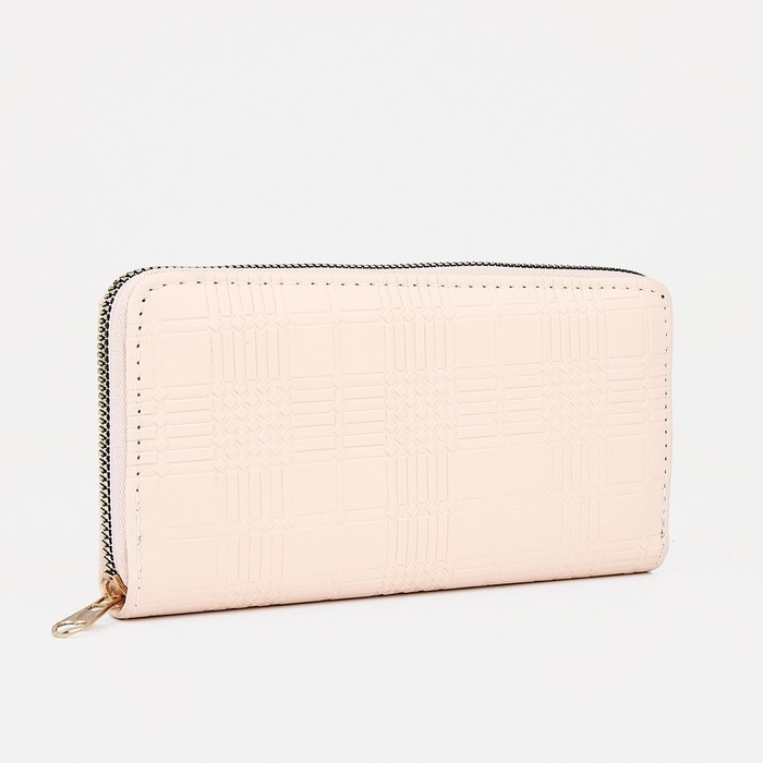 Кошелёк на молнии, цвет пудра Кошелёк на молнии, цвет пудра