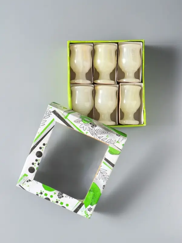 Набор рюмок 6 шт. &laquo;Грация&raquo;, подарочный, 3.5&times;6.5 см, оникс