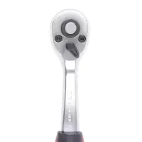 Рукоятка трещоточная 1/4"DR 45 зубцов (пластиковая ручка) AVS RK11445