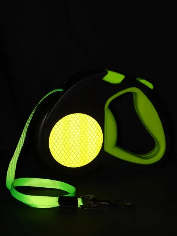 Рулетка &laquo;Пижон&raquo; светоотражающая, 5 м, до 30 кг, лента, прорезиненная ручка, зелёная