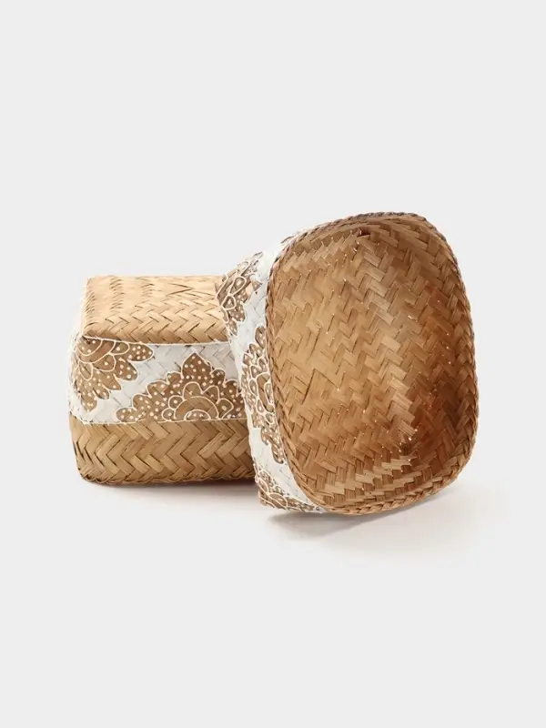 Корзинка плетёная &laquo;Манадо&raquo;, 16&times;16&times;12 см, бамбук, светлая