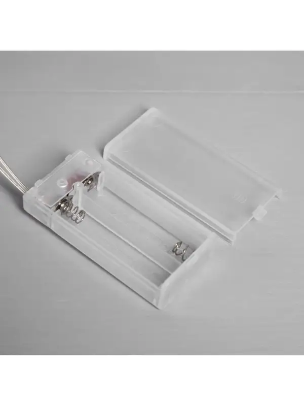 Светодиодная фигура &laquo;Ёлочка плетёная&raquo;, 30&times;13&times;13 см, 20 LED, от батареек ААх2, свечение тёплое белое