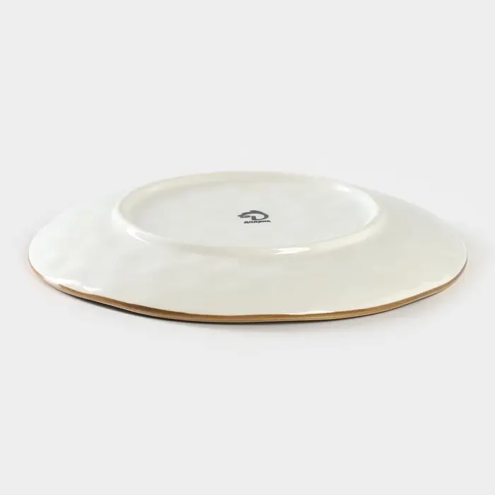 Тарелка Доляна &laquo;Космос&raquo;, d=18.5 см, фарфор, белая, синяя