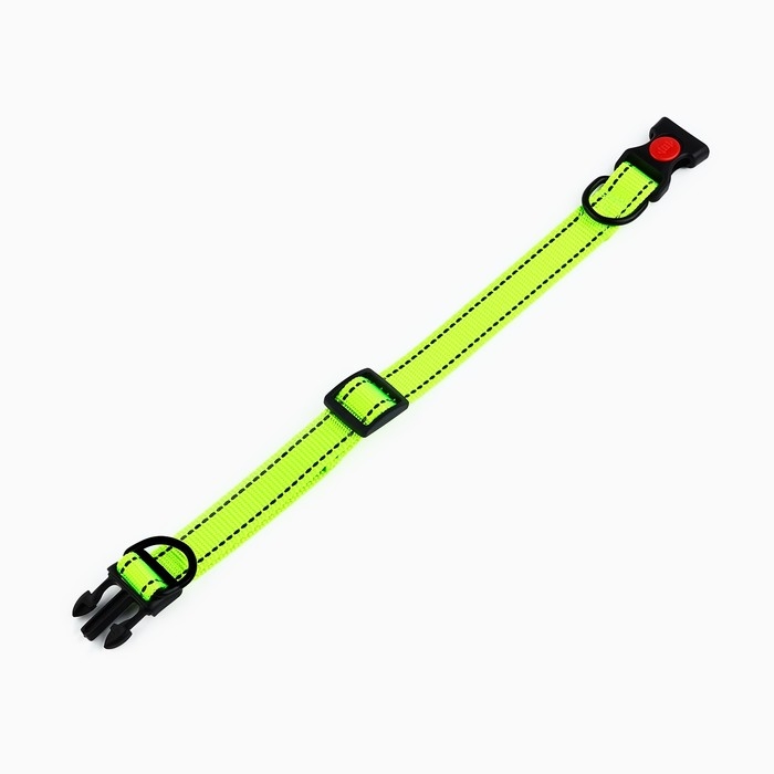 Ошейник из нейлона с фастексом 2 см, ОШ 27-40 см, зелёный Ошейник из нейлона с фастексом 2 см, ОШ 27-40 см, зелёный