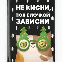 Ежедневник А5, 80 листов, недатированный, в твердой обложке &laquo;Не кисни, под елочкой зависни&raquo;