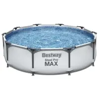 Бассейн каркасный Steel Pro Max, 305&times;76 см, с фильтр-насосом, круглый, 56408 Bestway