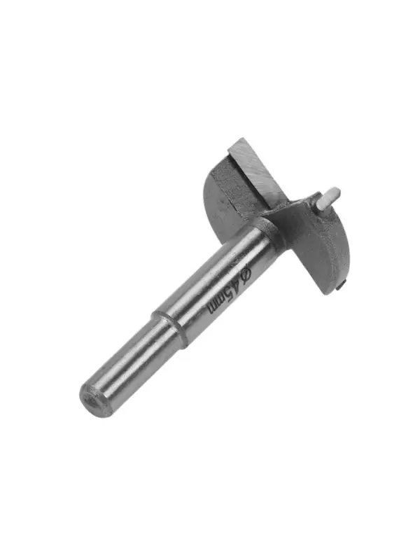 Сверло Форстнера ТУНДРА, твердосплавные пластины, цилиндрический хвостовик, 45 мм