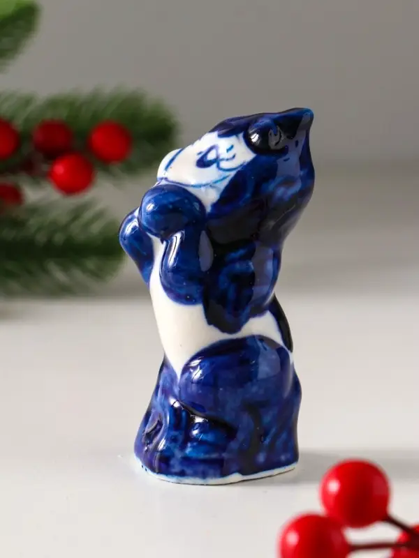 Сувенир  Сувенир "Конь на дыбах", 9х5 см, гжель