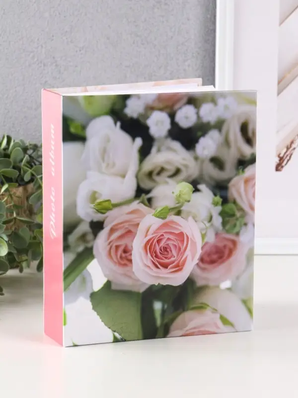 Фотоальбом 200 фото 10X15см, Фотоальбом 200 фото 10X15см,"Нежные розы", ПП карм.