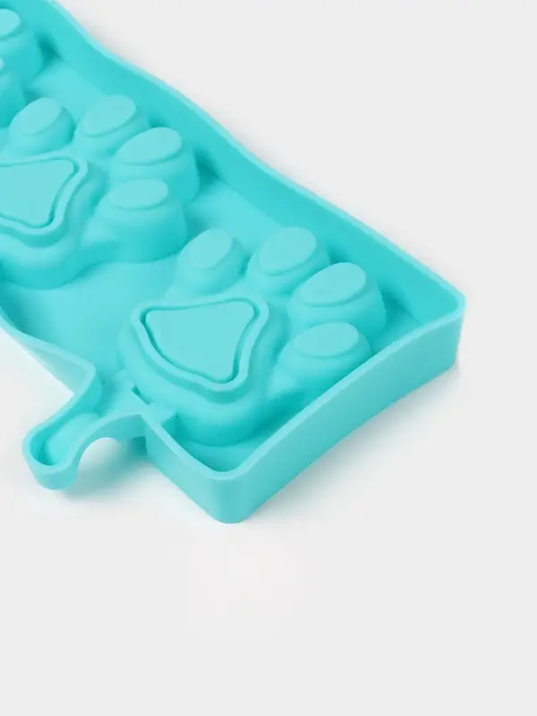 Форма для мороженого &laquo;Лапки&raquo;, силикон, 26&times;14 см, 4 ячейки (8.5&times;8.5 см), МИКС