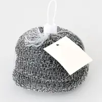 Губки для посуды Доляна, 3 шт., металлическая, 9&times;9&times;2 см