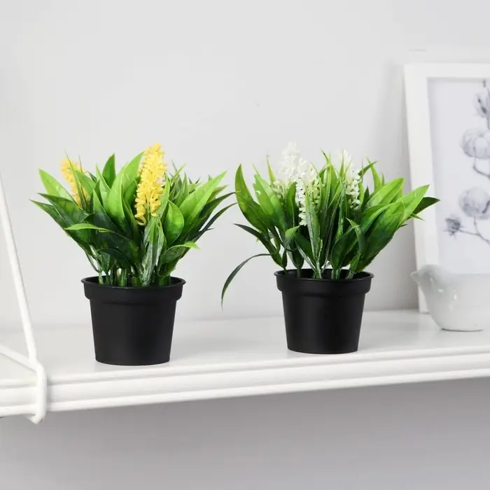 Искусственный цветок в горшке &laquo;Аллиум люкс&raquo;, 7&times;12 см, МИКС