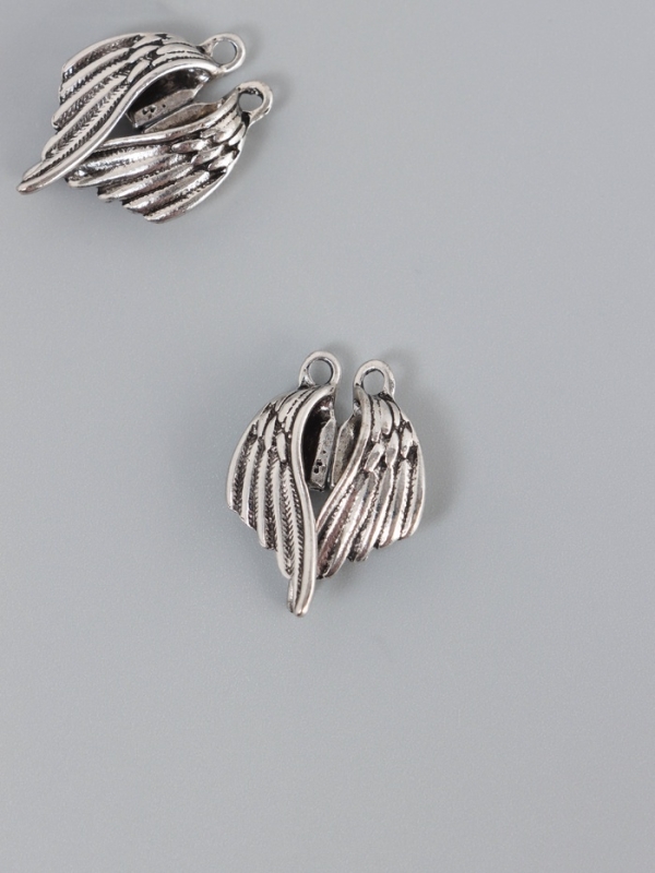 Замок магнитный металл Замок магнитный металл "Крылья" набор 2 шт серебряный 2,6х1,9 см