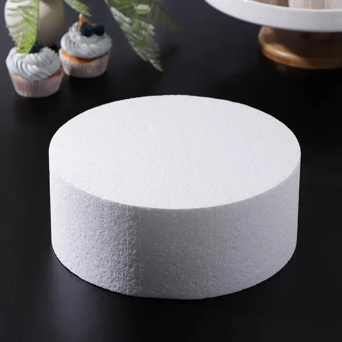 Фальшярус для торта круглый, d=25 см, h=10 см, белый Фальшярус для торта круглый, d=25 см, h=10 см, белый