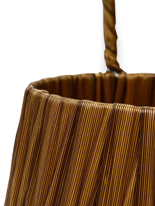 Корзина пластик 10 х 10 х 10 см, ручка__коричневый